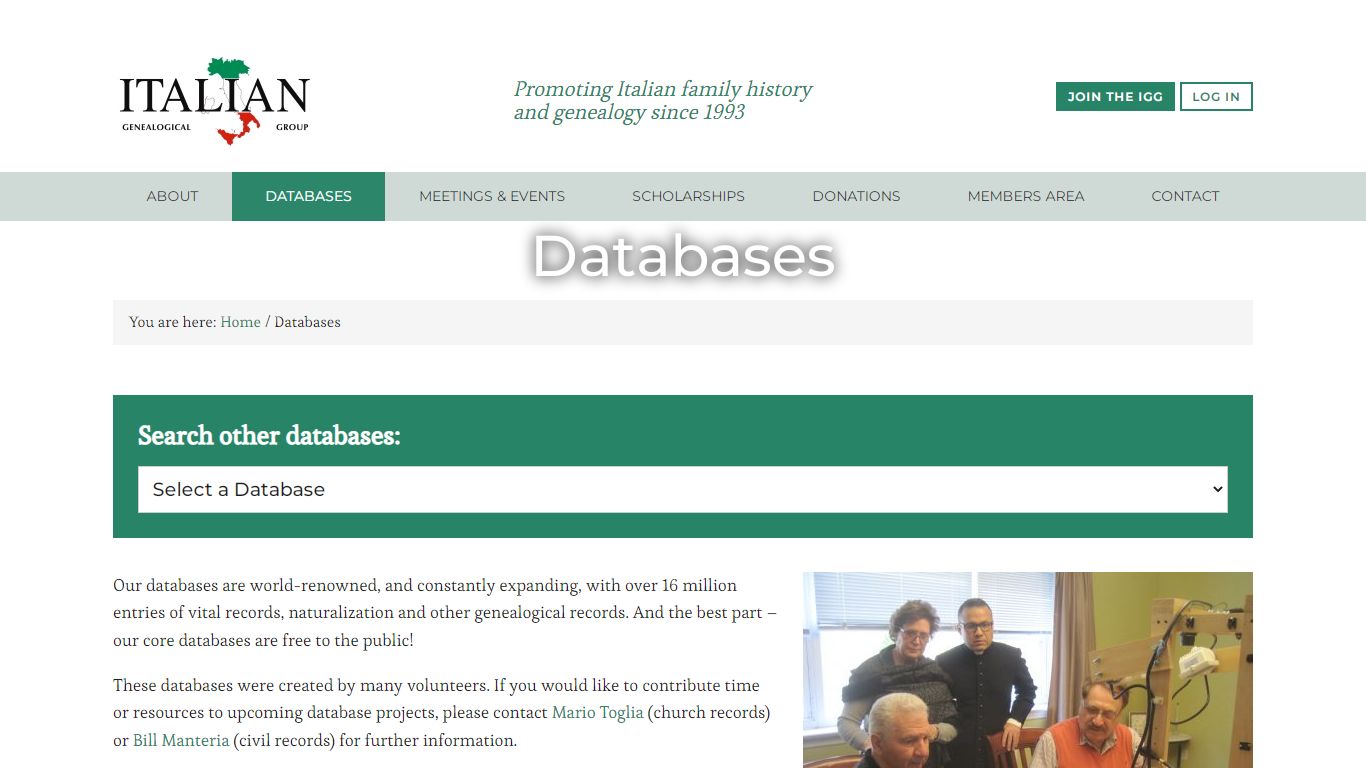 Databases - Italian Gen